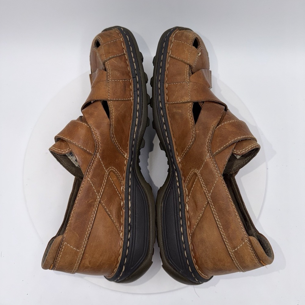 Timberland Altamont Fisherman Brown Leather Sandal Mens Size 9 Smart Comfort - Picture 4 of 8